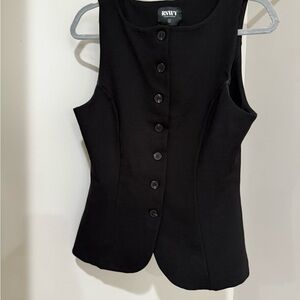 Black Sleeveless Women's Top vest